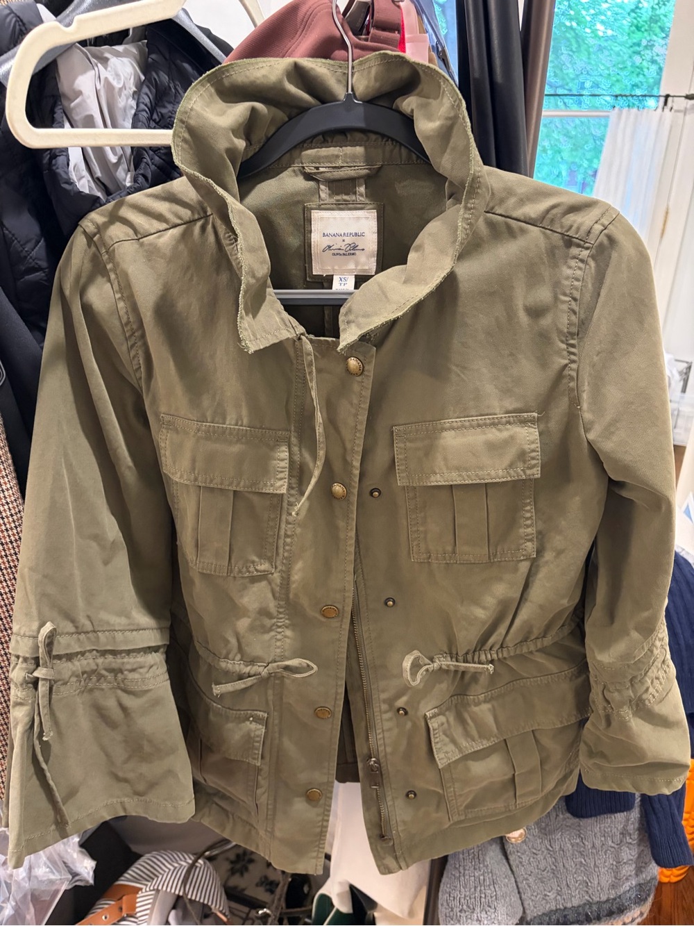 Banana Republic x Olivia Palermo Olive Utility Field Jacket